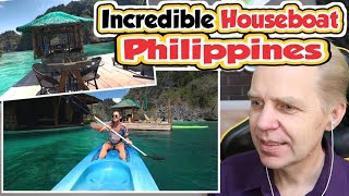 Incredible Philippines - Living on an OFF THE GRID HOUSEBOAT in Coron Philippines Kuya Andres reacts