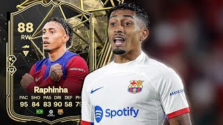 88 TOTW RAPHINHA PLAYER REVIEW FC 24