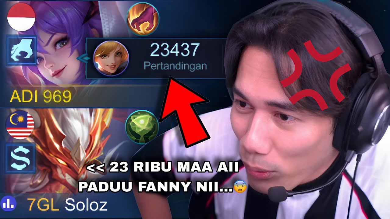 PRANK ORDER MABAR SOLOZ STREAMER MALAYSIA PAKE AKUN KECIL!! REAKSI SOLOZ MELIHAT FANNY 23K MATCH…☠️😨