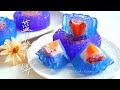 蓝花燕菜月饼 ❤ Blue Pea Flower Mooncake Jelly  #littleduckkitchen