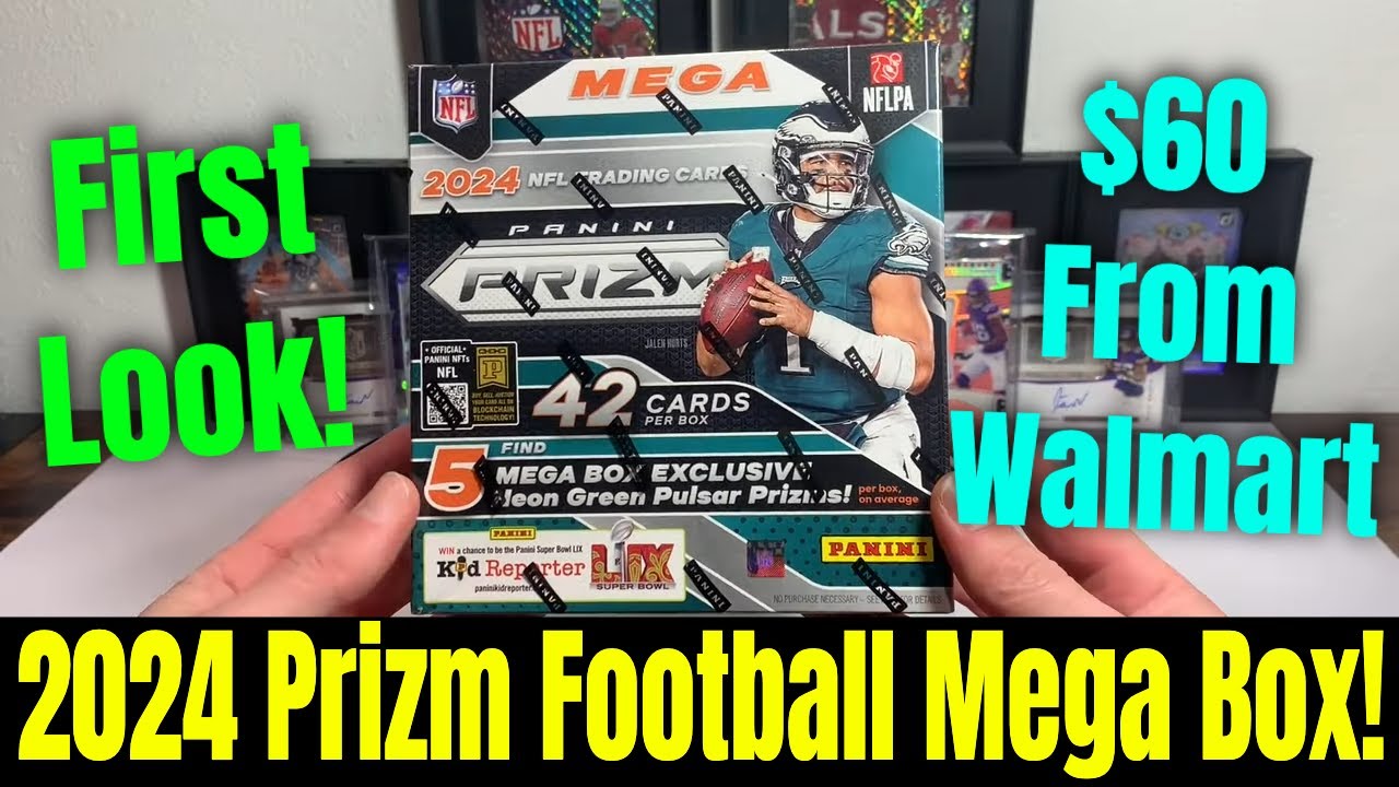 FIRST LOOK At The 2024 Prizm Football Mega Box From WALMART! Green