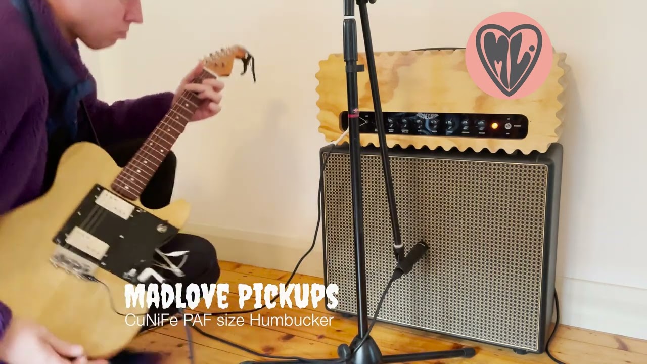 Madlove Pickups CuNiFe PAF sized wide range humbucker YouTube