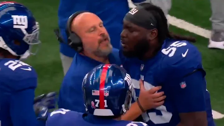 James Hudson FREAKS Out On Brian Daboll After Getting BENCHED For 4-Straight Penalties