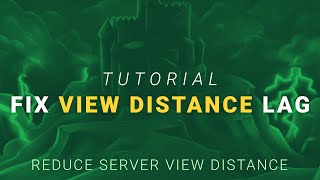 How to Fix Lag By Reducing View Distance on a Minecraft Server