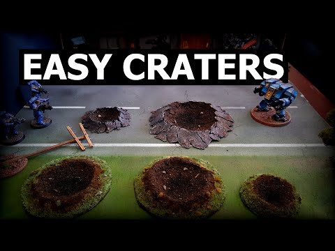 Video Easy Miniature Craters for Wargaming Terrain and... - youtube