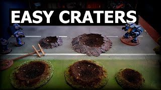 Easy Miniature Craters for Wargaming Terrain and Tabletop Games