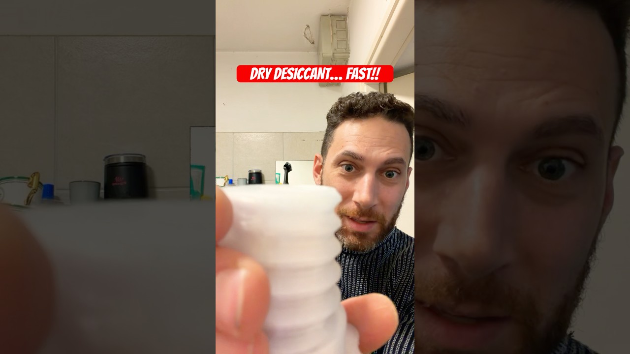 The most genius way to dry desiccant for 3-D printing? ￼