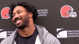 Myles Garrett on slowing down, sacking Lamar Jackson: Browns at Ravens