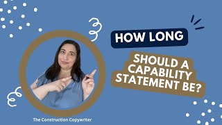 Capability Statements set you apart from the competition