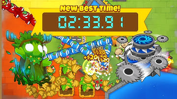 BTD6 Race Tutorial "Second Too Late" in 2:33 (Bonus: No Hotkeys Sub 3)