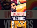 This Chrome Trick Makes Thousand of AI Vector Art Super Fast in Adobe Firefly #shorts #shortvideo