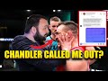 Michael chandler messaged me to gloat after conor mcgregor ufc fight announcement