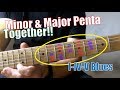 Mixing Minor & Major Pentatonic  - Blues Guitar Lesosns