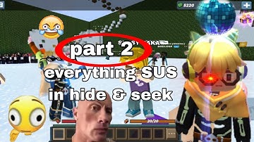 Everything SUS in Hide & Seek Part 2! 😱||blockman go. Swayz BG.