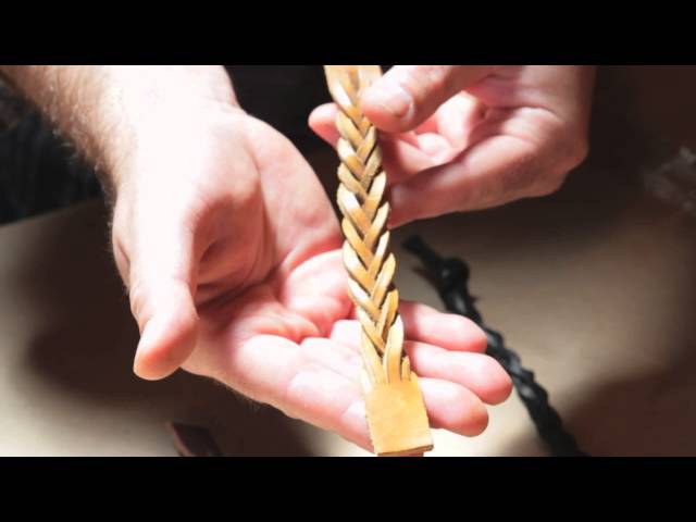 Braiding Leather Tutorial - How to Braid Leather With Three Laces -  Leathersmith Designs Inc.