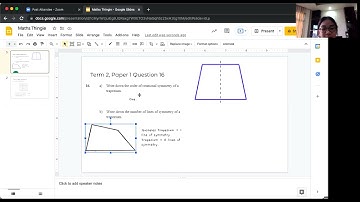 2021 T2 P1 Q16 Symmetry Properties of Trapezium