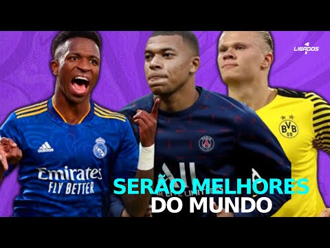 MBAPPE, HAALAND E VINI JR VÃO SUCEDER MESSI E CR7 COMO OS MELHORES