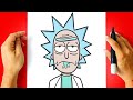 How to draw rick  rick and morty