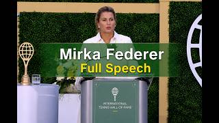 Mirka Federer introduces husband Roger Federer at 2026 ITHF Induction Ceremony | US OPEN2026 #Roger Update