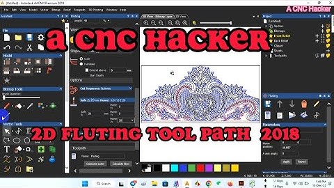 🥰🥰2.5D fluting tool path.  cnc router machine, 🥰🥰 art cam 2018+ 2008 🎊🎑