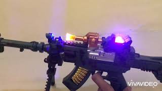 Mainan Tembak - Tembakan Machine Gun No.8625 / Tembak Laser Suara   Lampu