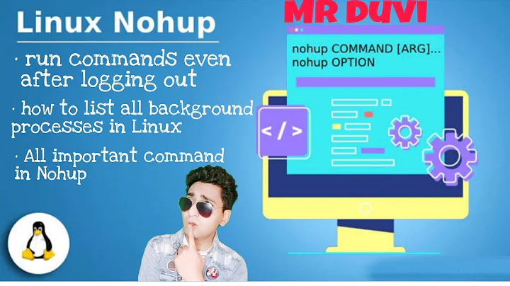 Nohup for run background processes or command  even after logging out | All important nohup command