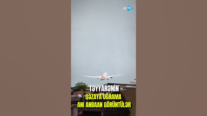 Hindistanda təyyarənin qəzaya uğrama anı - ANBAAN GÖRÜNTÜLƏR