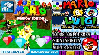 Super Mario 64 Shadow Edition Plus y Mario y Luigui Mecha Koopa Mayhem HACK android