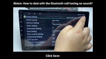 Binize:How  to  deal with the Bluetoth phone calling  having no sound?
