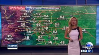 Partly cloudy and cooler today, mountain snow