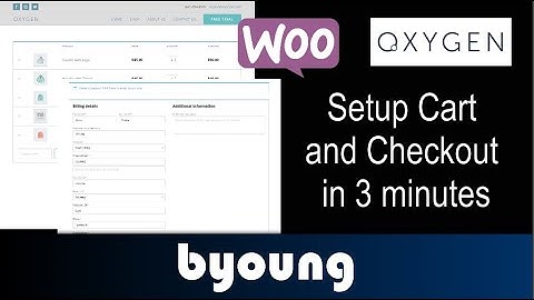 Oxygen Builder - Setup the Woocommerce cart and checkout page in 3 minutes.