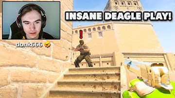 donk shows his insane DEAGLE play! broky wins 1v4 clutch - CS2 Highlights