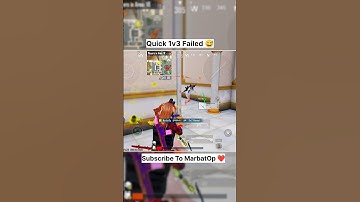 Quick 1v3 😳 Failed 😅  #shorts #bgmi #marbatop #pubg