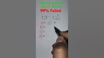 Number Analogy Reasoning Short Tricks || Number Analogy Tips and Tricks || #reasoning #ssc #gd