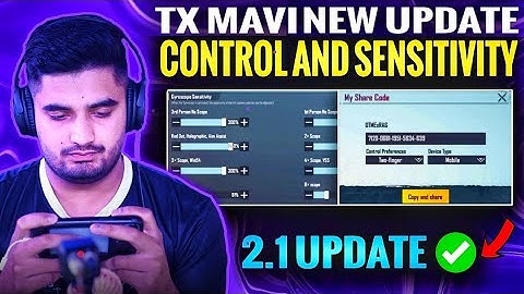 MAVI New 2.1 Sensitivity code 2022/Mavi 2 finger control code Bgmi & Mavi Sensitivity & control