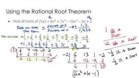 Rational root theorem