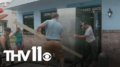 People preparing ahead of Hurricane Helene making landfall