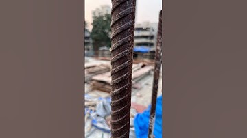 Rust remover| Before and after effects of rusticide application on Steel Rebar at construction site.