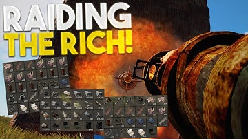 JUICY FIRST TIME GOING DEEP ON RICH KIDS! EPIC ROCKET RAIDS! - Rust Co-op Survival Gameplay