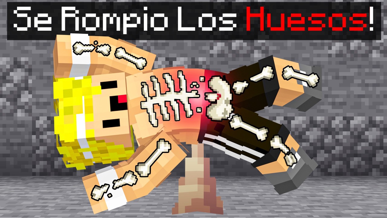 DANOMC se ROMPIÓ Todos Los HUESOS en Minecraft