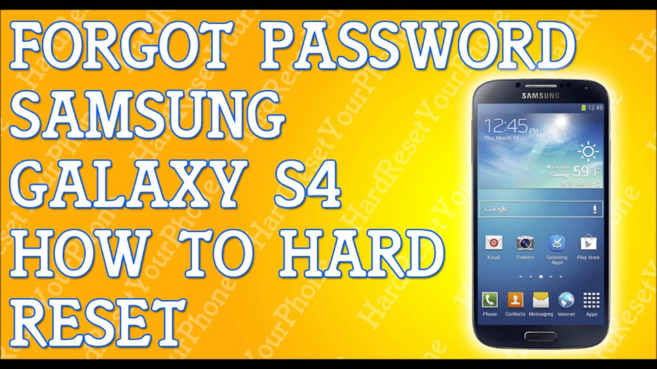 How To Reset Samsung Galaxy X20 If Forgot Password