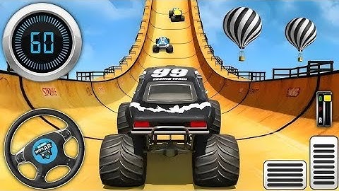 Mega Ramp Challenge! 🤯 Super CrazyGT Monster Truck Racing Stunts |Android Gameplay