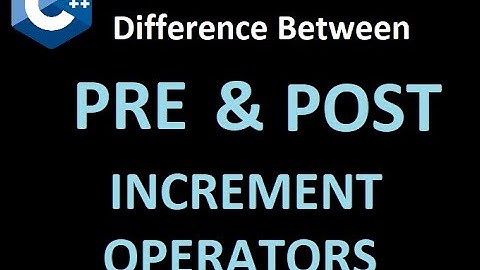 What is Increment Operator? Difference between Post Increment & Pre Increment Operators.