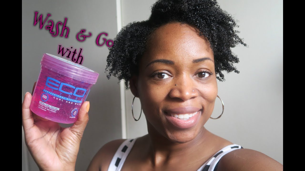 221 Wash Go With Eco Styler Pink On 4b 4c Natural Hair Youtube