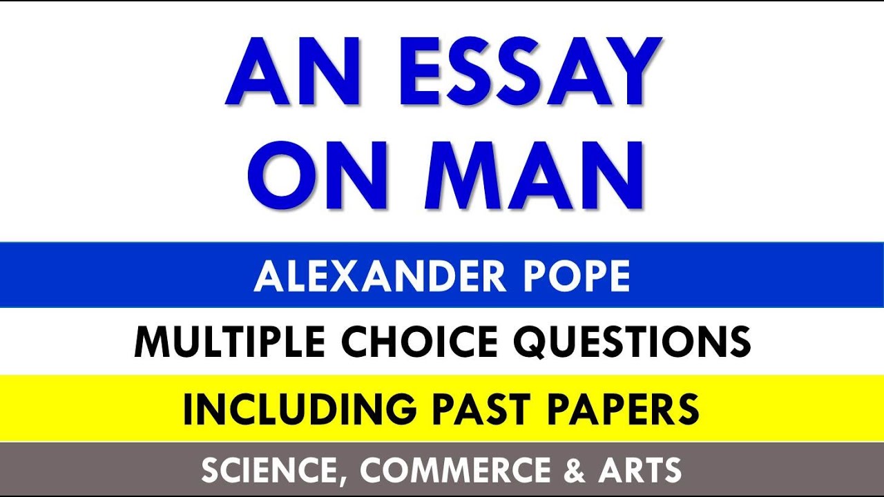 an essay on man mcqs