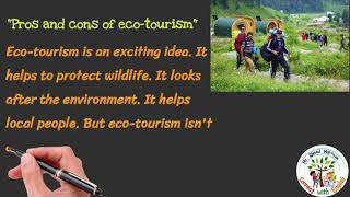 براجراف عن إيجابيات وسلبيات السياحة البيئية كونكت الصف الخامس الابتدائي Pros and cons of eco-tourism
