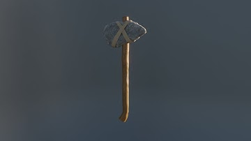 Primitive Axe Timelapse | Blender 2.93