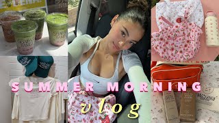 Summer Morning Routine Yoga, Matcha & Tanning