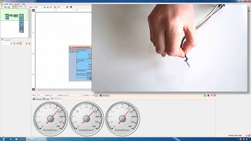 Demo: Convert MPU6050 I2C Sensor Acceleration to Angle with Visuino