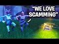 Two insanely WEIRD scammers try scamming me!! 😂 (Scammer Get Scammed) Fortnite Save The World